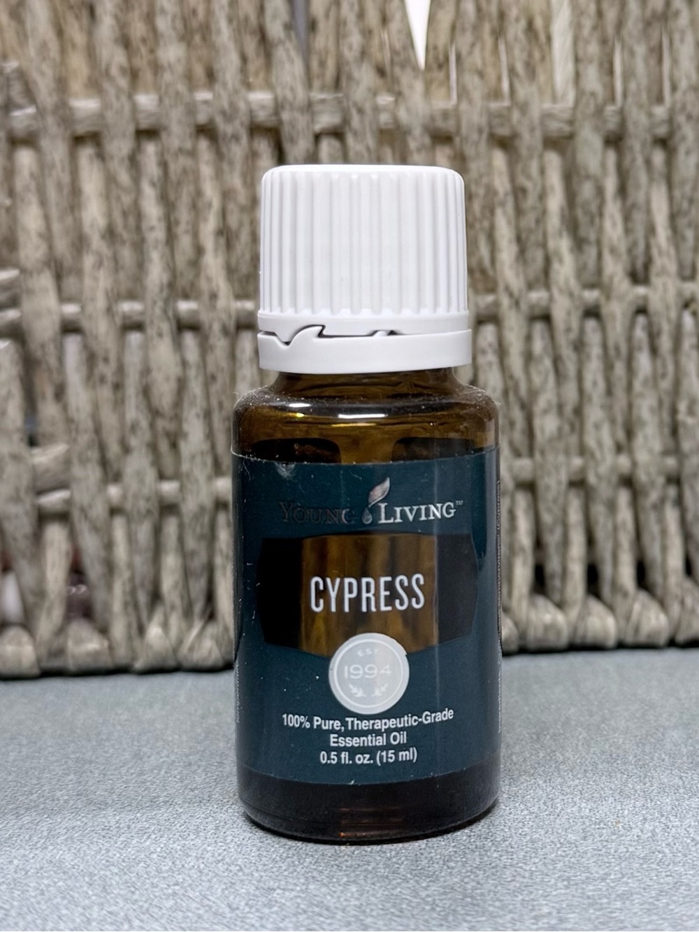 Young Living Cypress Essential Oil (15 ml) - Amber Bottle with White Cap